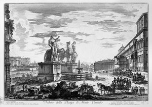 Veduta della Piazza di Monte Cavallo